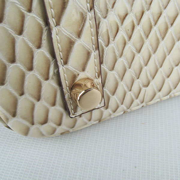 Replica Hermes Birkin 30CM Fish Veins Leather Bag Beige 6088 On Sale - Click Image to Close